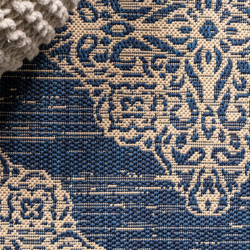Tuscany Ornate Medallions Indoor/outdoor Area Rug